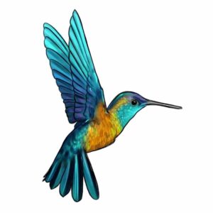 Puzzle Hummingbird Blue