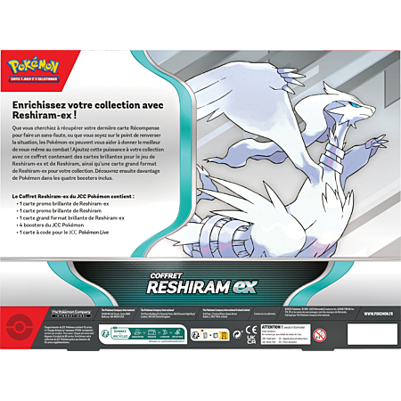 Pokemon - Coffret Reshiram ex - Exclu 2 (4 Boosters) – Image 2