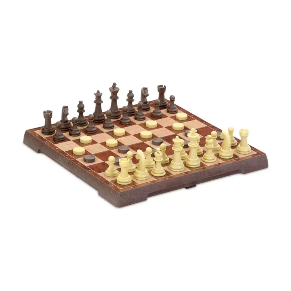 Échecs Et Dames Magnétiques 24X24cm 2 Échecs Et Dames Magnétiques 24X24cm – Image 2