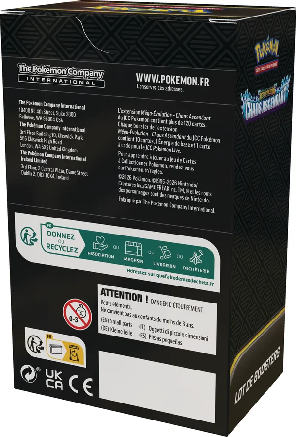 Pokemon - ME 04 - Chaos Ascendant - Bundle 6 boosters 2 Pokemon - ME 04 - Chaos Ascendant - Bundle 6 boosters – Image 2