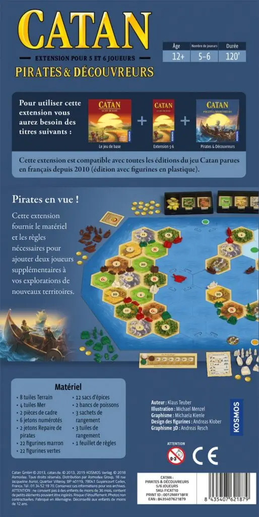 Catan - Pirates & Découvreurs 5-6 joueurs 2 Catan - Pirates & Découvreurs 5-6 joueurs – Image 2