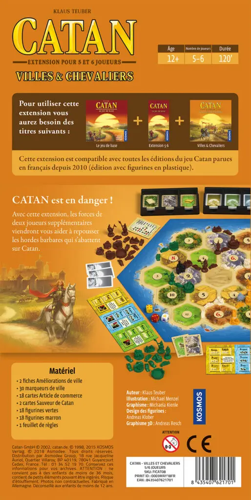 Catan - Villes & Chevaliers 5-6 joueurs 2 Catan - Villes & Chevaliers 5-6 joueurs – Image 2