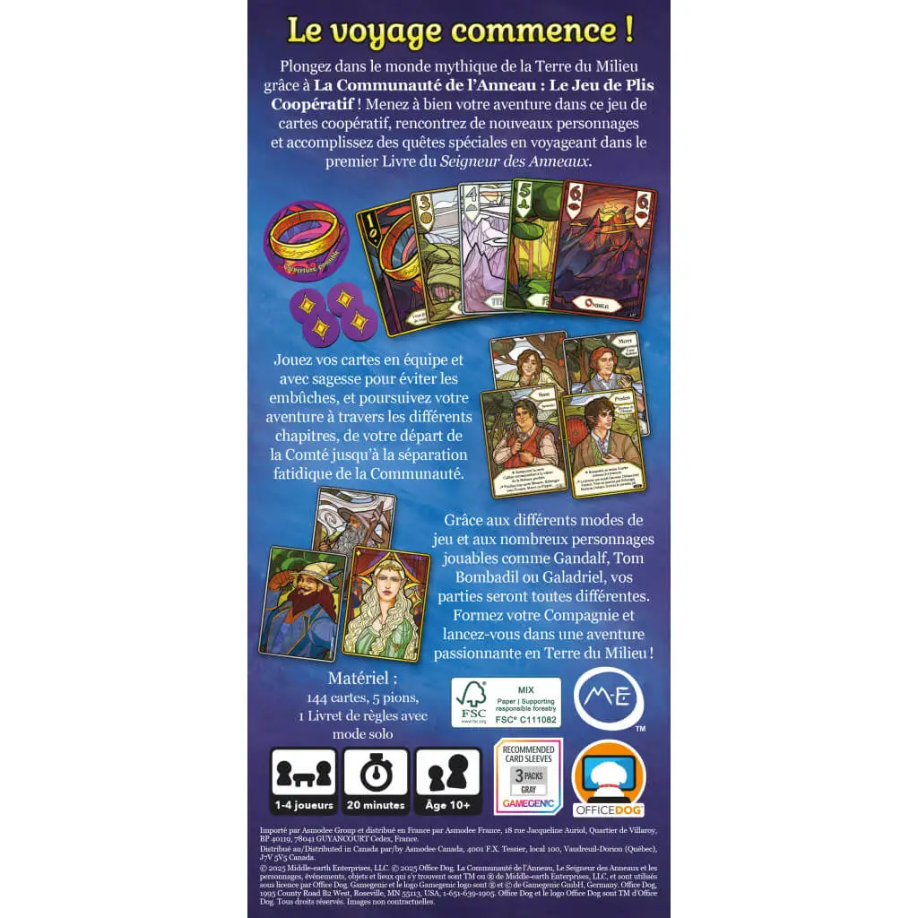 Le Seigneur des Anneaux - La Communauté de l'Anneau - Le Jeu de plis coopératif 3 Le Seigneur des Anneaux - La Communauté de l'Anneau - Le Jeu de plis coopératif – Image 3